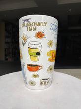 Load image into Gallery viewer, Gilmore Girls Stars Hallow 16oz Ceramic Travel Mug w Lid
