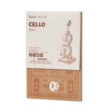 Load image into Gallery viewer, 3D Laser Cut Wooden Puzzle: Cello

