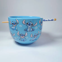 Load image into Gallery viewer, Stitch Ramen Bowl with Chopsticks with Retail Band
