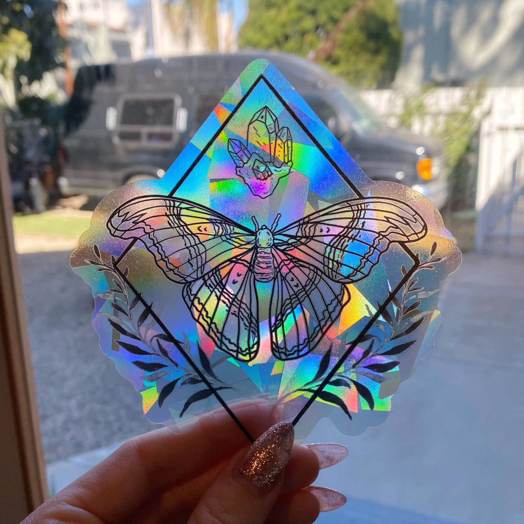 Moth Suncatcher Window Decal