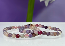 Load image into Gallery viewer, 6mm Natural Unicorn Stone 7.5” Crystal Stretch Bracelet
