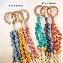 Load image into Gallery viewer, Dual Toned Beaded Plant Hanger for Indoor/Outdoor use : Set of 3: Mystic Combo
