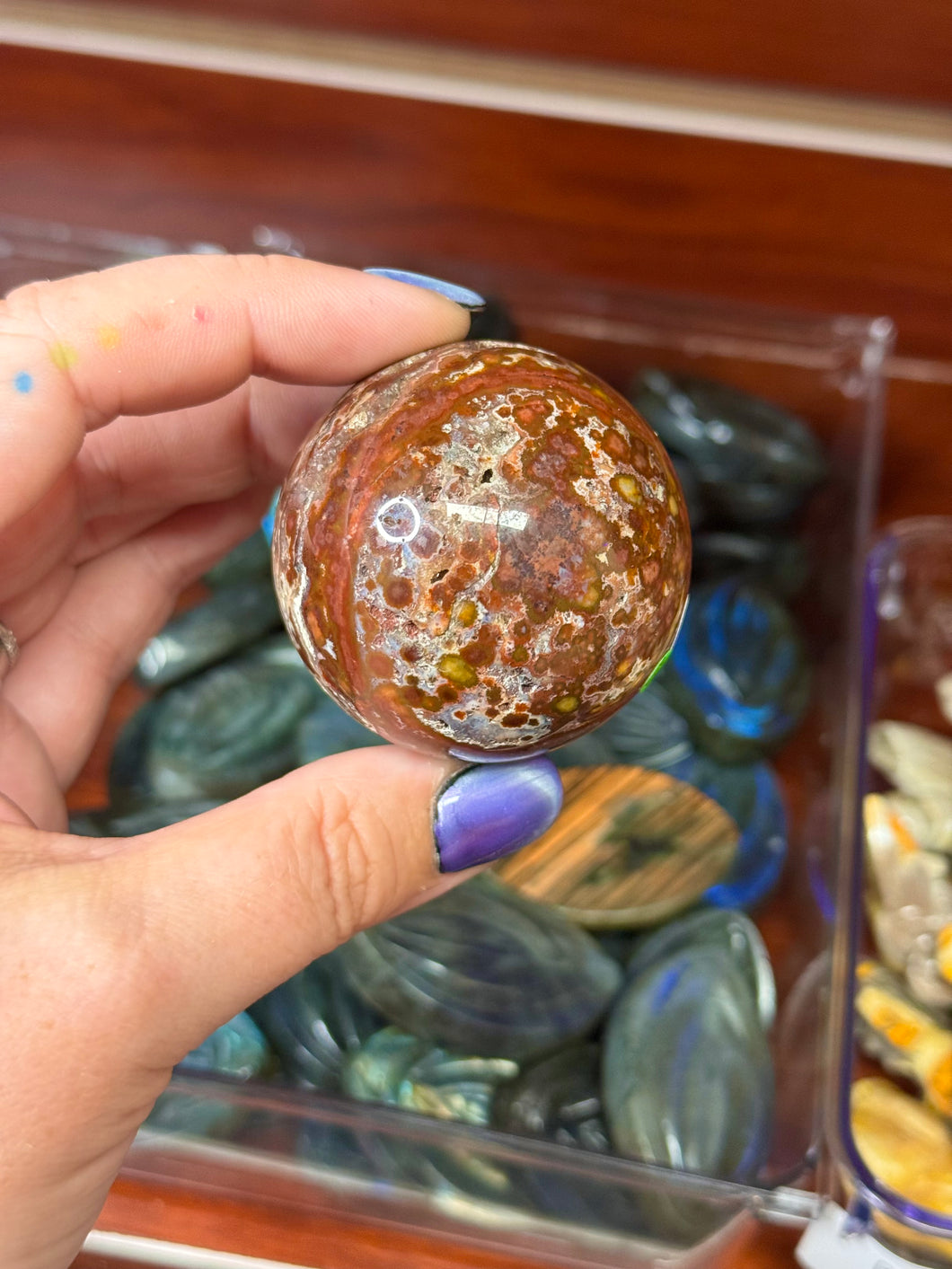 Ocean Jasper Sphere