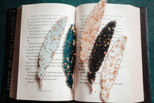 Load image into Gallery viewer, Feather Resin Bookmark: Peach
