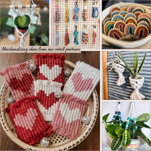 Load image into Gallery viewer, Dual Toned Beaded Plant Hanger for Indoor/Outdoor use : Set of 3: Mystic Combo
