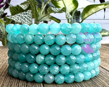 Load image into Gallery viewer, 6mm Natural Amazonite 7.5” Crystal Stretch Bracelet
