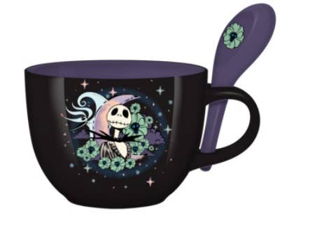 NBC Jack and Zero  24oz Ceramic Soup Mug w/ Spoon