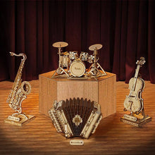 Load image into Gallery viewer, 3D Laser Cut Wooden Puzzle: Saxophone
