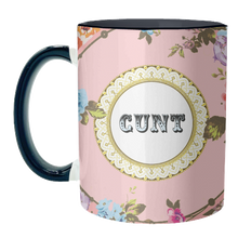 Load image into Gallery viewer, MUGS, SEE YOU NEXT TUESDAY - PINK BY WALLACE ELIZABETH: Mug Colour Inner &amp; Handle 11oz - Black
