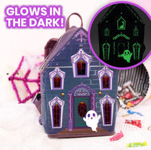 Load image into Gallery viewer, SALE! GLOW-IN-THE-DARK Haunted House Backpack 👻🏚️
