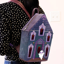Load image into Gallery viewer, SALE! GLOW-IN-THE-DARK Haunted House Backpack 👻🏚️
