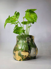 Load image into Gallery viewer, Concrete Lady Boob Pot Drain hole | Breast | Airplant Nipple: Maroon/Pink/rose gold foil / No drain hole
