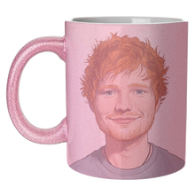 Load image into Gallery viewer, Mugs 'Ed Portrait' by David Bond: Mug Colour Inner &amp; Handle 11oz - Orange
