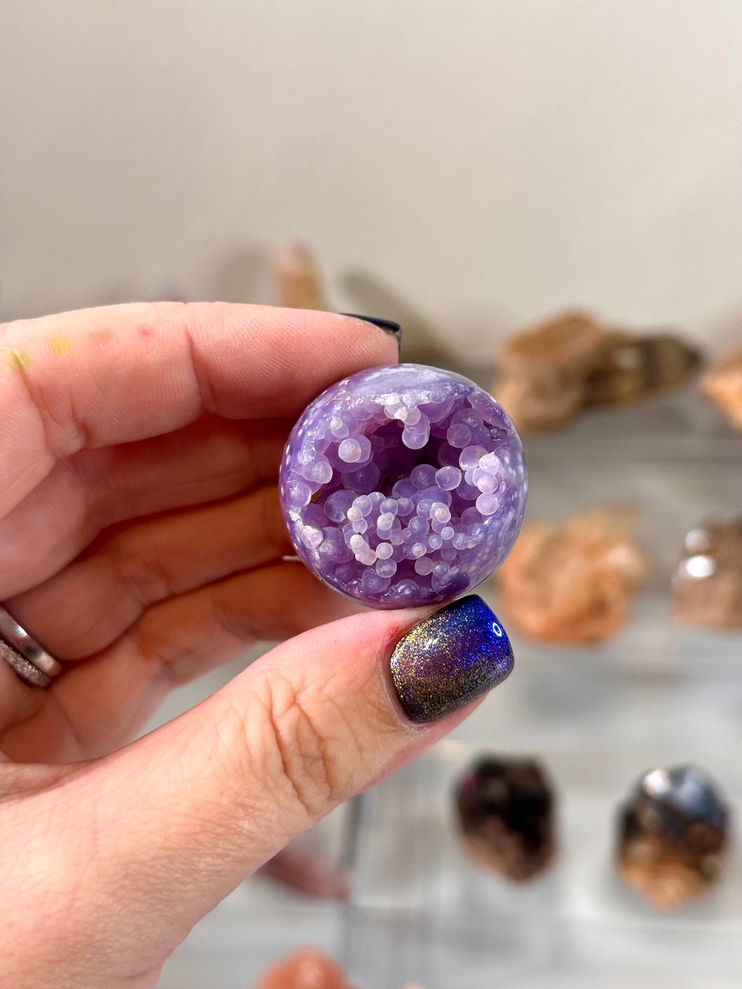 Grape Agate Sphere