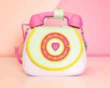 Load image into Gallery viewer, Ring Ring Phone Convertible Handbag: Cotton Candy Mint Green
