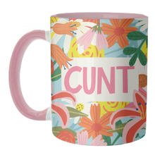 Load image into Gallery viewer, Mugs 'Funny Humour Cunt Design': Mug Colour Inner &amp; Handle 11oz - Orange
