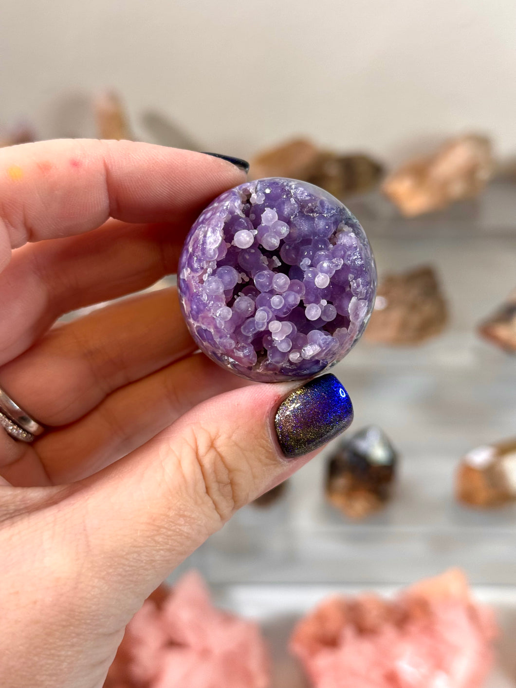 Grape Agate Sphere