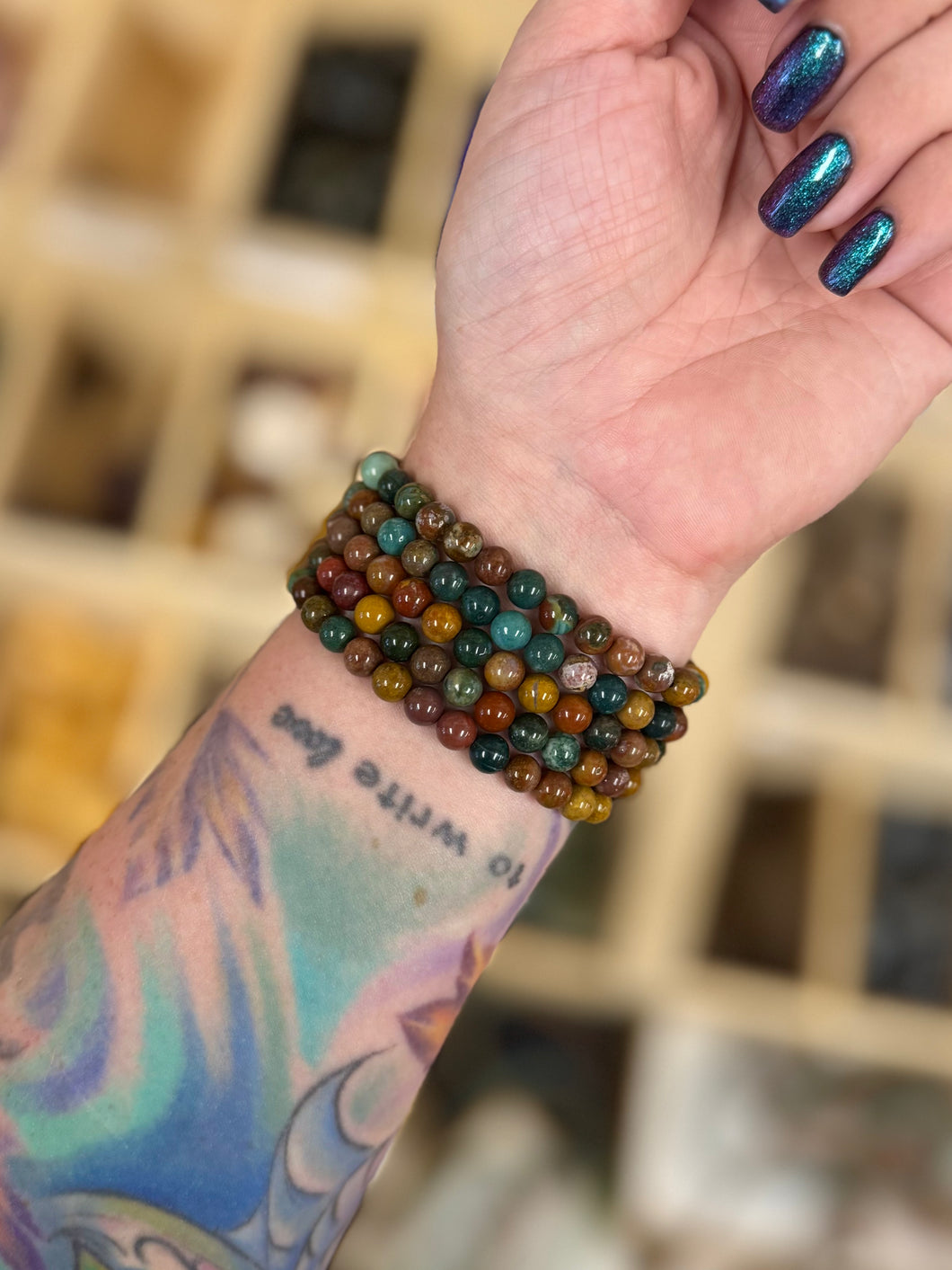 ONE 6MM Ocean Jasper Beacelet