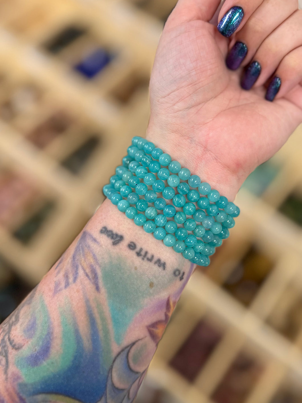 ONE 6MM Amazonite Bracelet