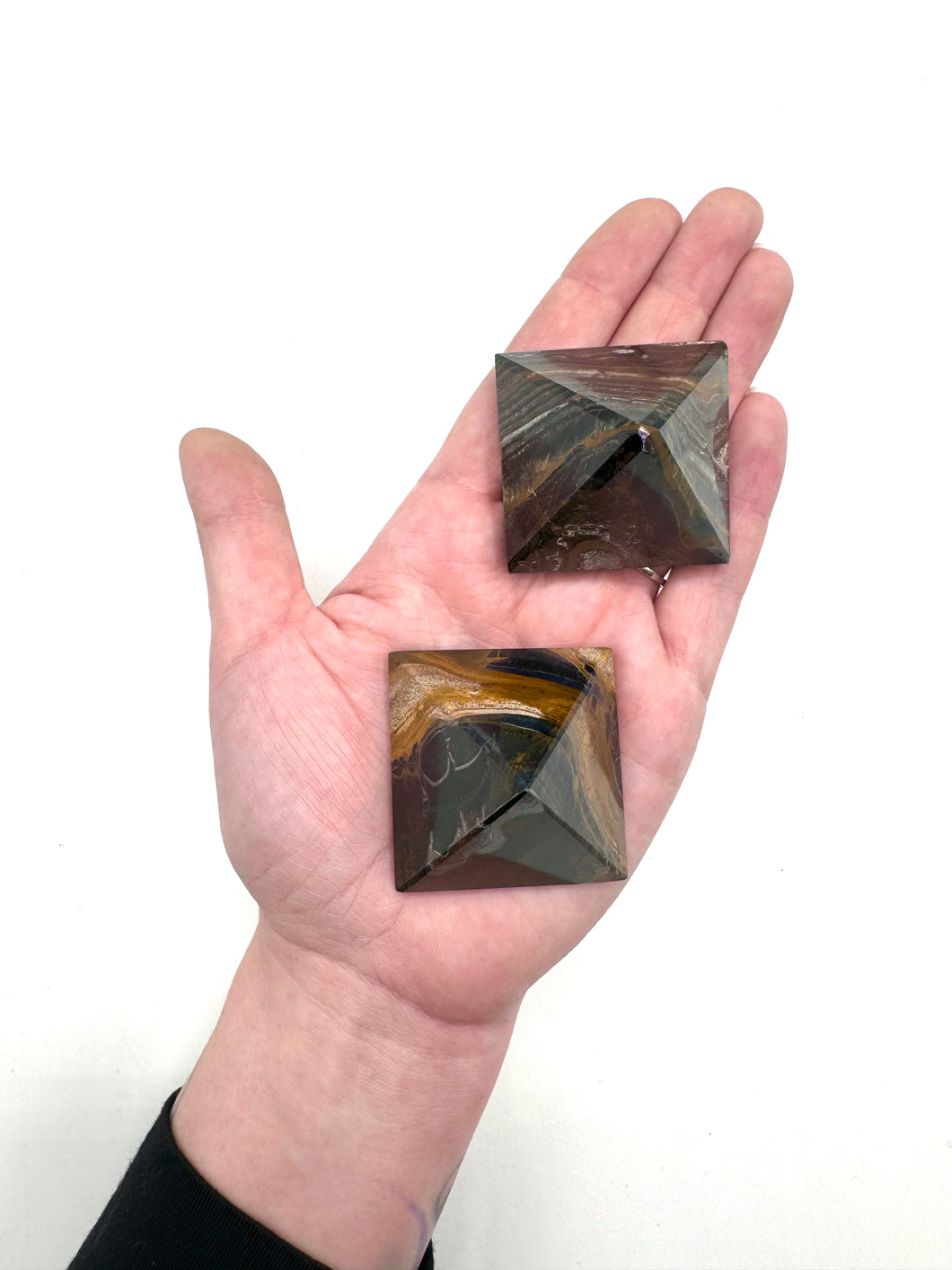Blue Tigers Eye Pyramid