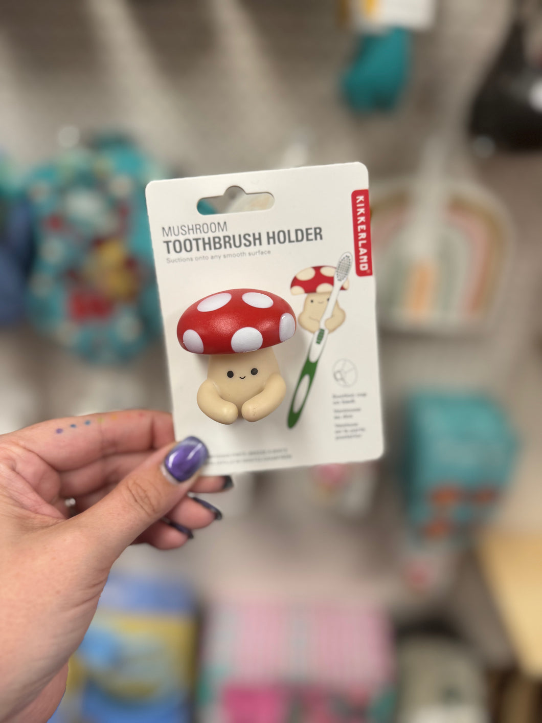 Mushroom Toothbrush Holder