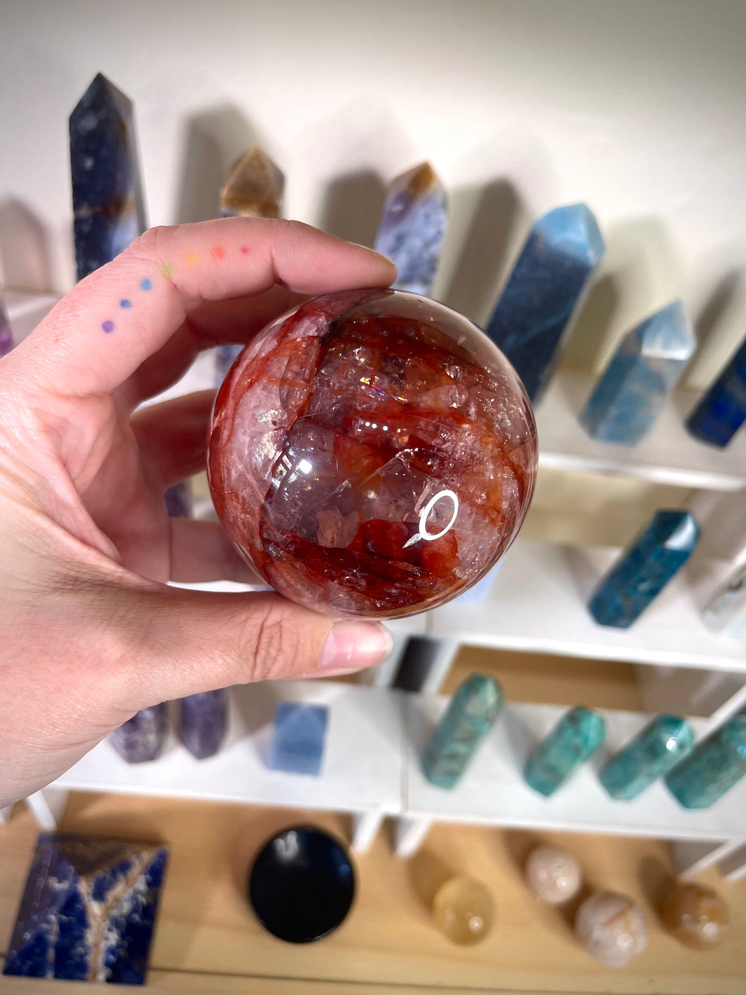 Fire Quartz Sphere