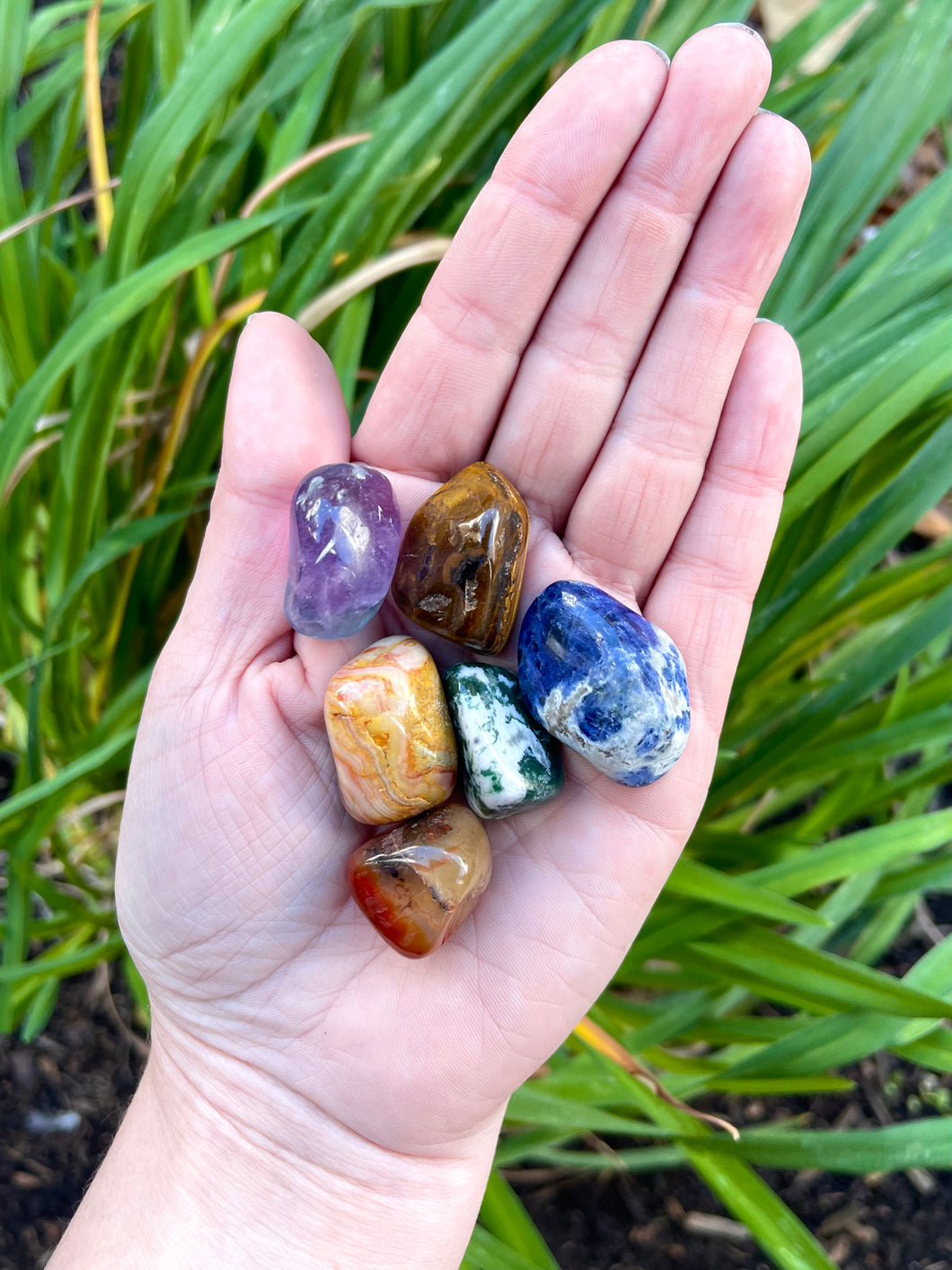 Focus and Productivity Tumbled Stones Set