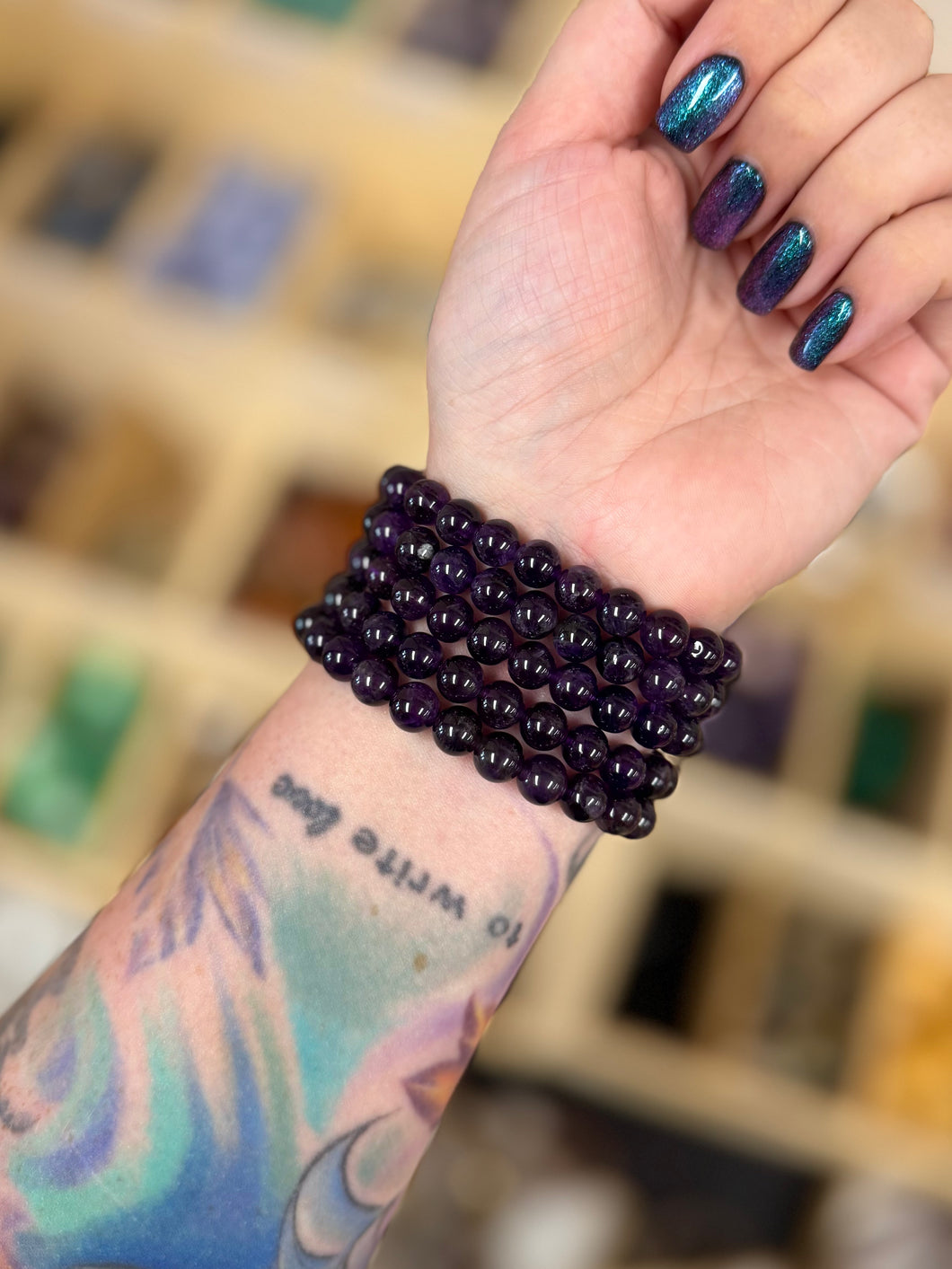 ONE 8MM Amethyst Bracelet