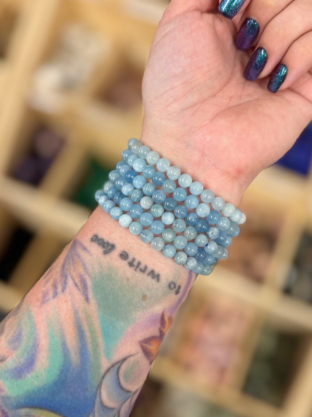 ONE 6MM Aquamarine Bracelet