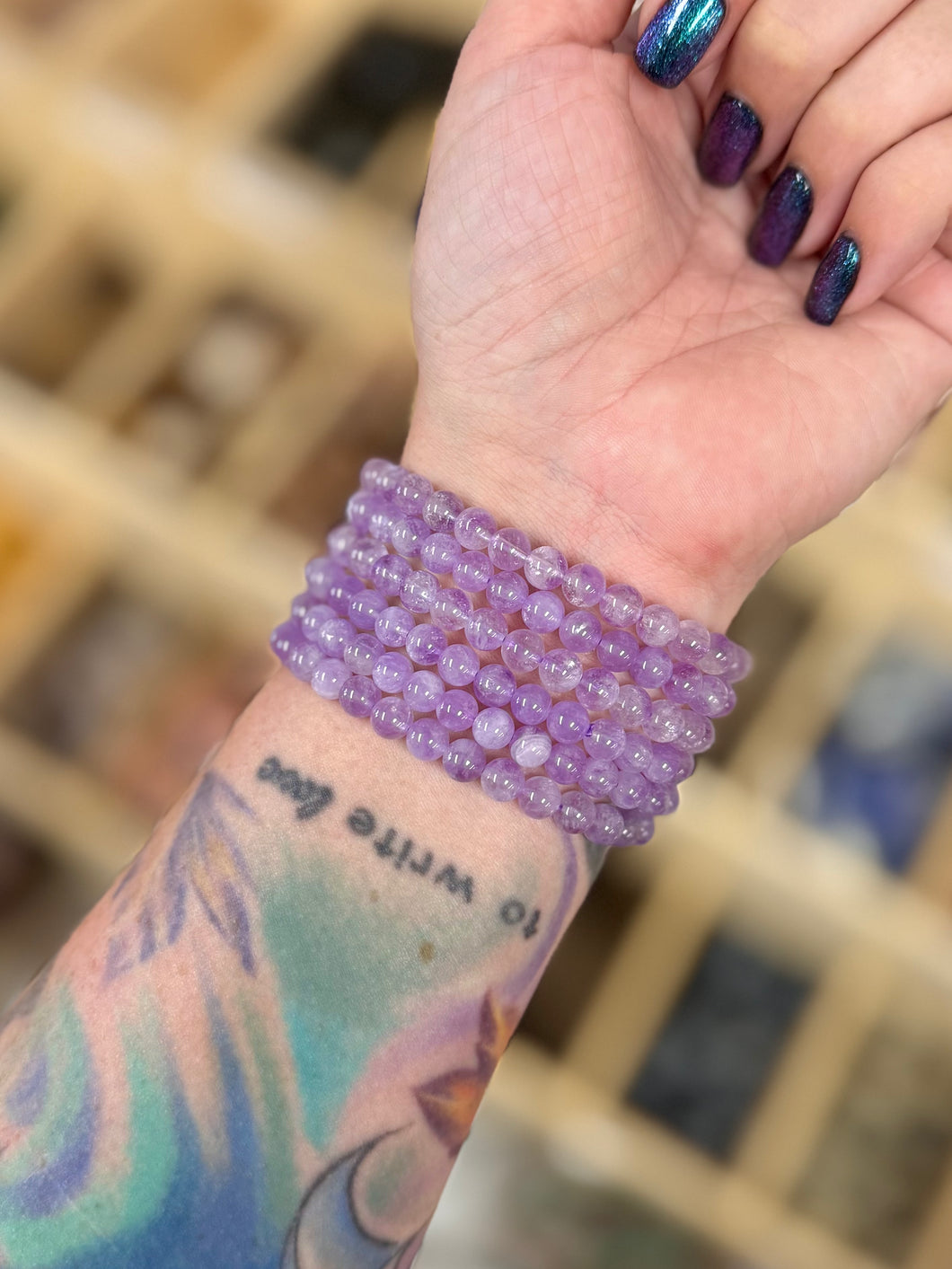 ONE 6MM Lavender Amethyst Bracelet