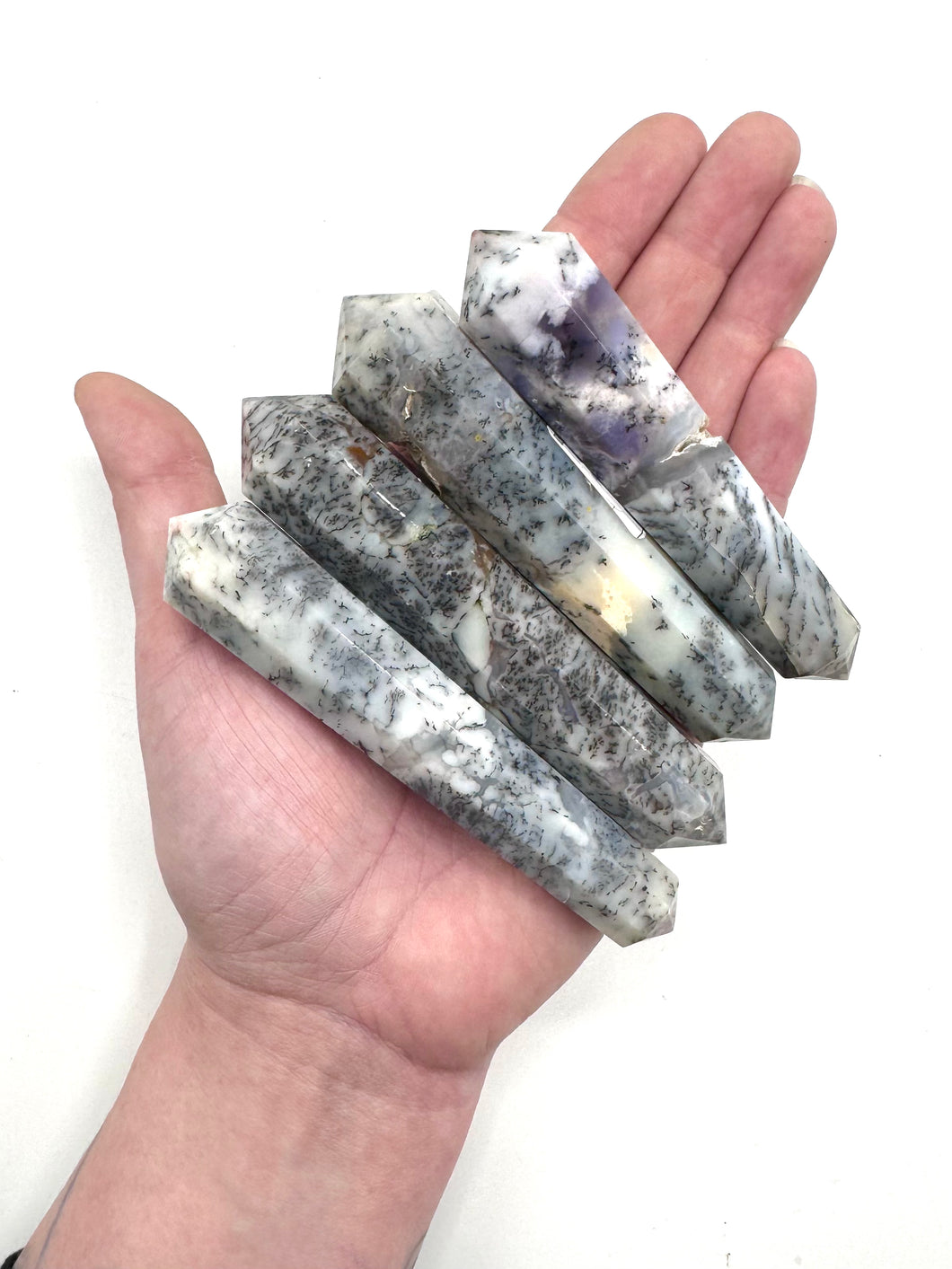 Dendritic Agate Double Terminated Point