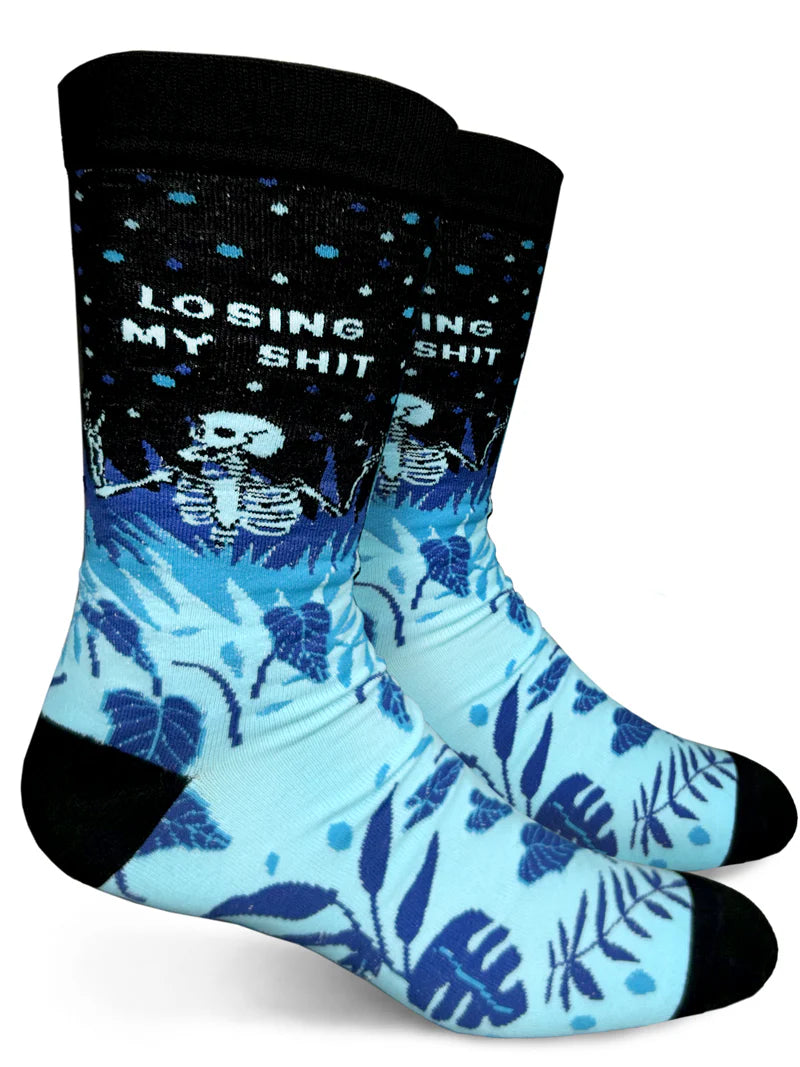 Losing My Shit Mens Crew Socks