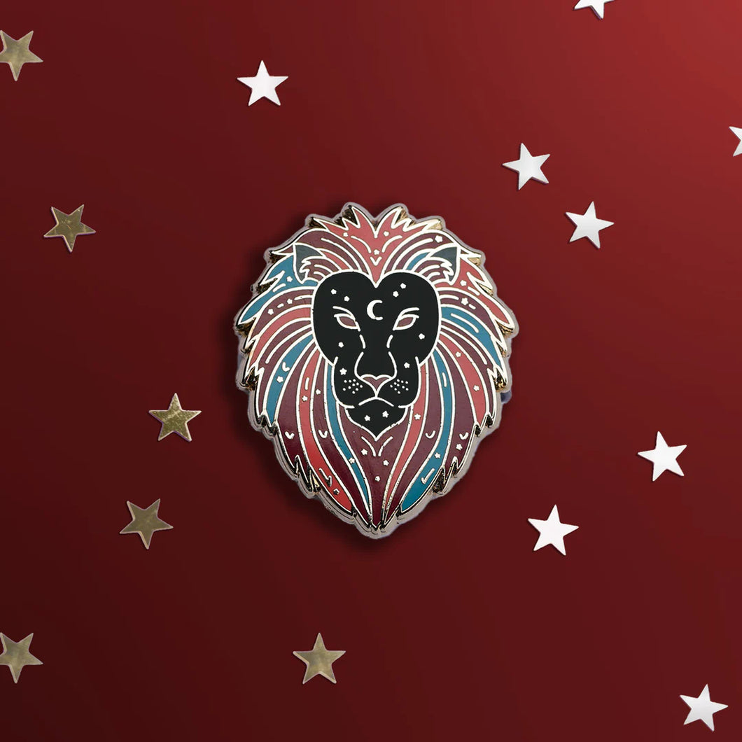 Leo Enamel Pin