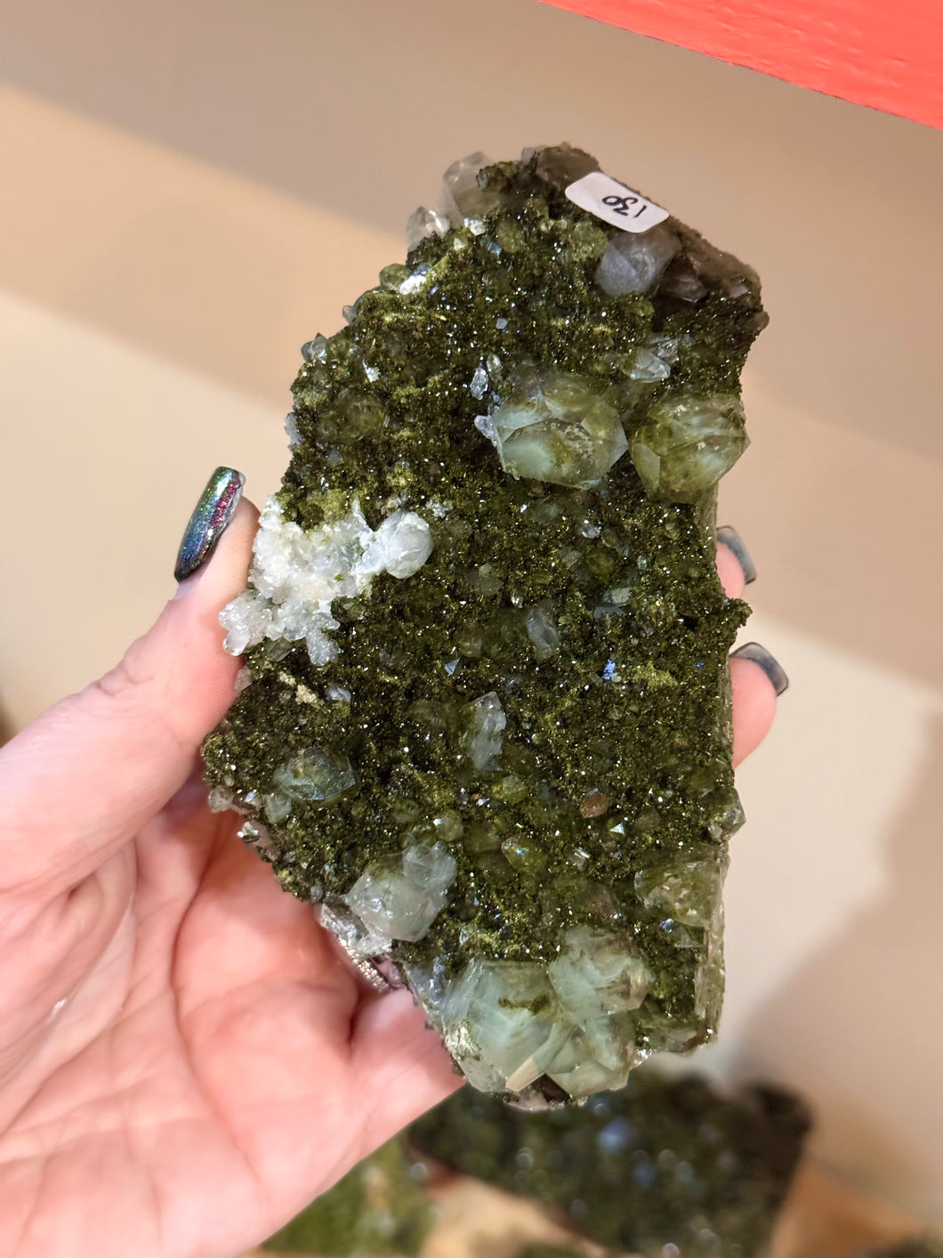 Epidote in Quartz