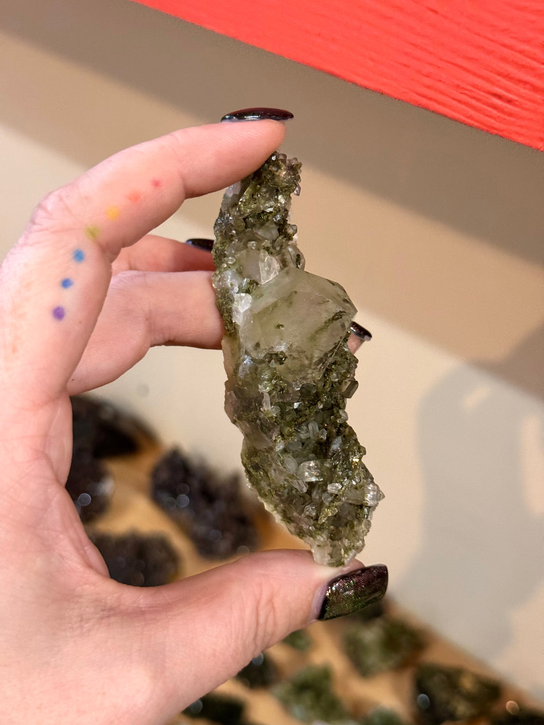 Epidote in Quartz