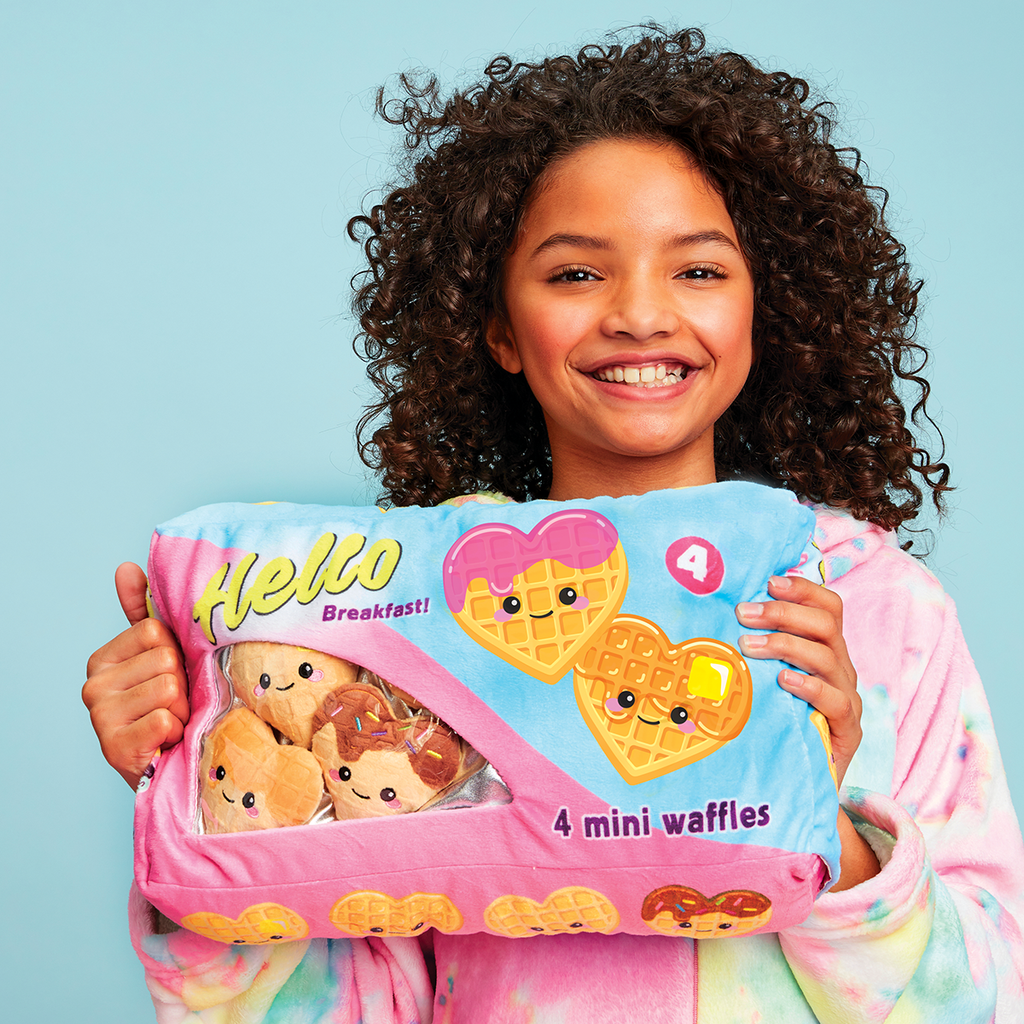 Waffle Time Packaging Fleece Plush