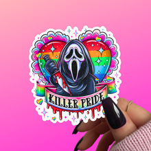 Load image into Gallery viewer, Ghostface Killer Pride Heart Sticker: Matte / 3”
