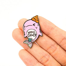 Load image into Gallery viewer, Whale Shit Whale Enamel Pin, father&#39;s day gift
