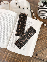 Load image into Gallery viewer, Dark Library Bookmark Set - Skull Bookshelf, Moon Witch: Soft Touch Matte / Moon Books
