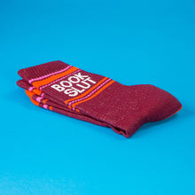 Load image into Gallery viewer, Book Slut Gym Crew Socks - Funny Gift for Book Lovers
