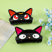 Load image into Gallery viewer, Adorable Big Eyes Black Cat Head Hair Claw Clips : A
