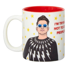 Load image into Gallery viewer, David Trying Hard Not To Connect Mug
