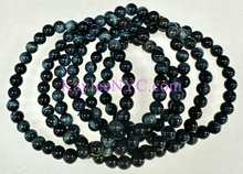 Load image into Gallery viewer, Natural Blue Tiger Eye 6mm 7.5” Stretch Bracelet

