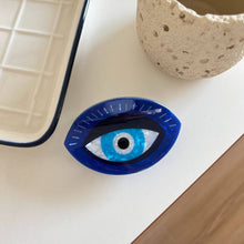 Load image into Gallery viewer, Hamsa Hand &amp; Heart Evil Eye Design Hair Clip: Eye
