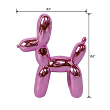 Load image into Gallery viewer, 10.5" Metallic Pink Balloon Dog Sculpture

