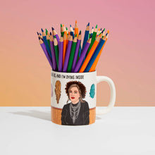 Load image into Gallery viewer, Moira The World is Falling Apart Coffee Mug
