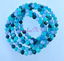 Load image into Gallery viewer, 6mm Throat Chakra 7.5” Crystal Stretch Bracelet
