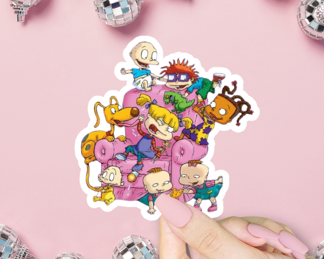 Rugrats Chair Sticker, 90s Children Show