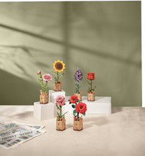 Load image into Gallery viewer, 3D Wooden Flower Puzzle: Pink Rose
