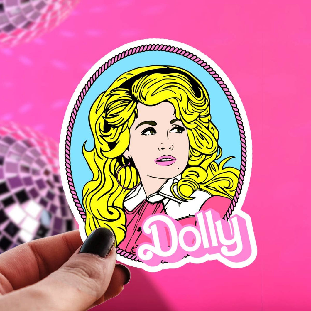 Dolly Parton Barbie Sticker - Music Fan Decals: 2”